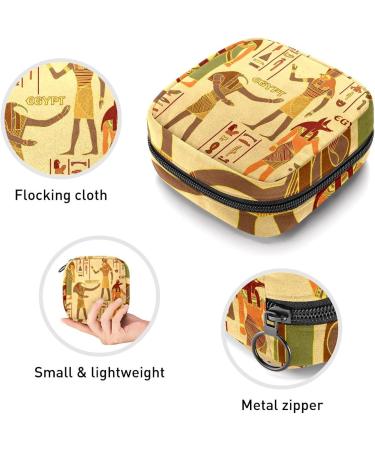 GIAPB Period Bag - Tribal Art Egyptian Style - Sanitary Napkin Storage & Travel Makeup Pouch - Buy Online on GoSupps.com