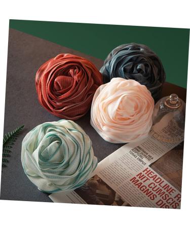 FOMIYES 4pcs Rose Bath Ball Body Scrubber - Mesh Pouf & Bath Sponges for Men & Women - African Loofah & Travel Accessories - Buy Online on GoSupps.com