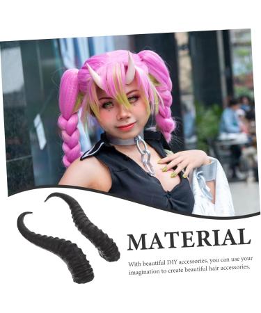 GAROZATION 1 Pair DIY Croissant Hair Accessories Plastic Sheep Horns Plastic Horns for DIY Headband Costume DIY Horns Costume Props Cosplay Party Supplies Props for Halloween Party - Buy Online on GoSupps.com