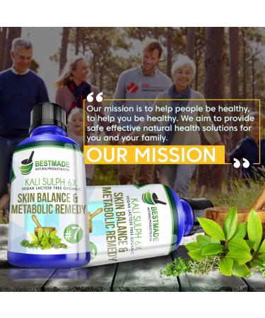 Buy Bestmade Vegan Lactose-Free Organic Kali Sulphuricum 6X Cell Salt - International Shipping Available - Buy Online on GoSupps.com