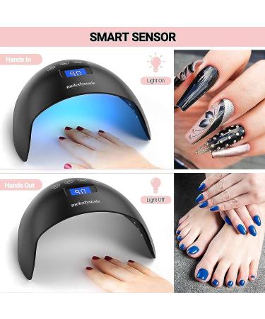 MelodySusie Professional Acrylic Nail Kit Set with Electric Nail Drill, UV LED Nail Lamp, and 3D Nail Art Decoration - All-in-One Compact Efile Electrical File Kit for Gel Nails - Buy Online on GoSupps.com
