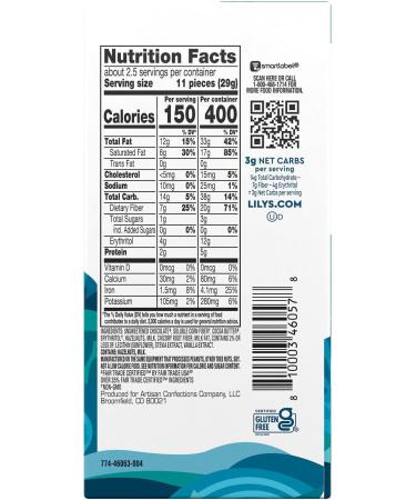 Lily's Hazelnut Milk Chocolate Style No Sugar Added Sweets Bar 2.8 oz (Pack of 2) Bundle With Snack Scout Lunch Bag - Buy Online on GoSupps.com
