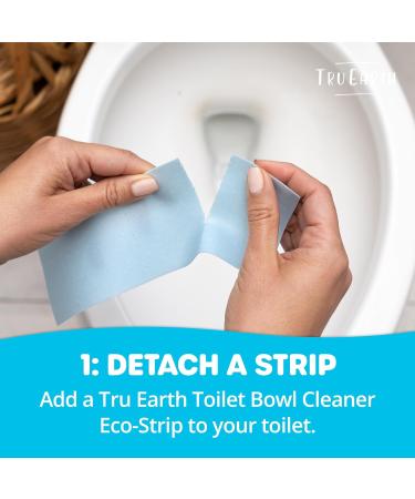 Tru Earth Toilet Bowl Cleaner Eco-Strips | Plastic Jug-Free Septic-Safe | Easy to Use | 48 Eco-Friendly Cleaning Strips for International Shipping - Buy Online on GoSupps.com