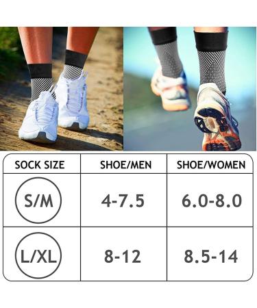 Cudon Compression Socks & Ankle Bandage | Pain Relief for Plantar Fasciitis & Ankle Pain | 2 Pair - Premium Quality for Men & Women - Buy Online on GoSupps.com