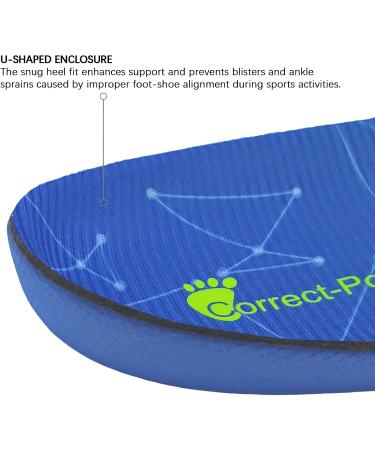 Correct-Position Arch Support Insoles for Plantar Fasciitis & Flat Feet - Shock Absorbing Comfort for Men (Size 12-13) & Women (Size 14-15) - Pain Relief & International Shipping - Buy Online on GoSupps.com