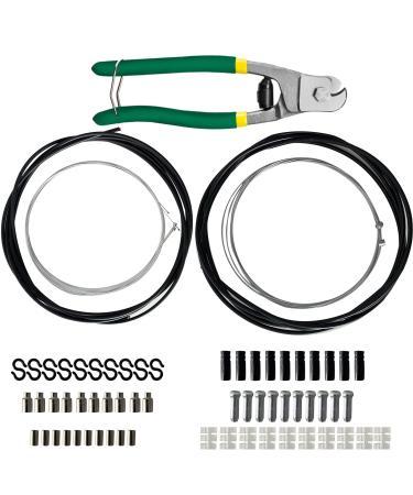 Bicycle Cable Cutter with Universal 13m Bike Brake Housing, 21.8m Brake Cable, 14m Shift Cable Housing, 22.2m Shift Cable and Replacement Kit