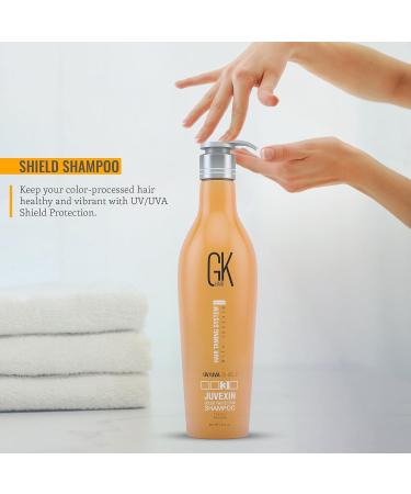 GKhair Shield Shampoo | UV Protection & Color Care | Aloe Vera & Natural Oils | For All Hair Types | 650 ml - Buy Online on GoSupps.com