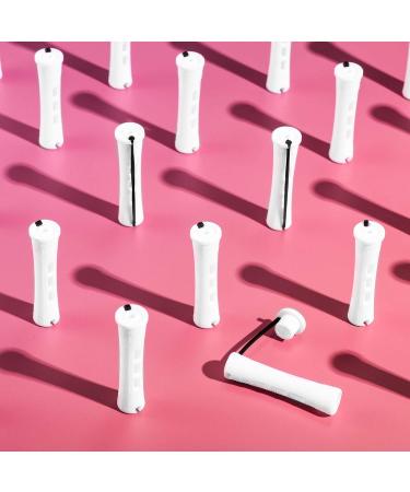 60 Permanent Hair Rods - Non-Slip Cold Wave Curlers Short Plastic Hair Rolls with Rubber Bands - 0.63 Inches (Pack of 60) - Buy Online on GoSupps.com
