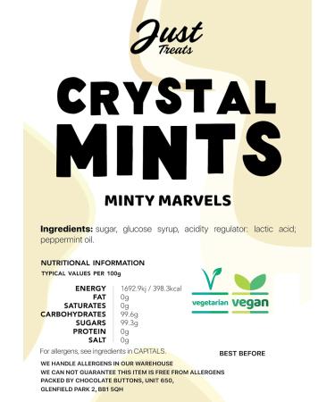 Just Treats Crystal Mints Gift Jar - Buy Online on GoSupps.com