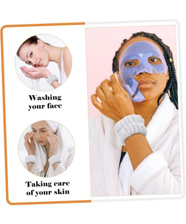BESTYASH 2pi ces Bracelet de Lavage du Visage Lot de Bracelet Souple pour Spa Serviettes Absorbantes pour Fille lastique pour Yoga et Nettoyage Gris - Buy Online on GoSupps.com