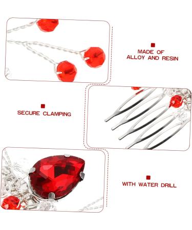 FRCOLOR Hair Comb Girl Headpiece Wedding Hair Accessories Hairpin Rhinestone Clips for Hair Bridal Hair Pin Hair Accessories for Women Decorative Hair Clips Bridal Headpiece Metal - Buy Online on GoSupps.com