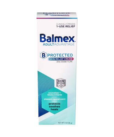 Balmex Adultadvantage Bprotected Skin Relief Cream, with Skinshield Technology, 3 Ounce