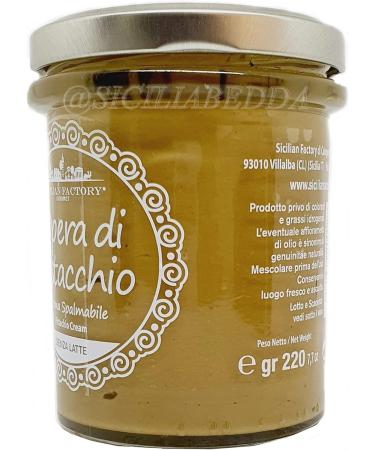 Sicilia Bedda - Pistachio cream 220 g with Modica IGP chocolate with pistachio Gr. 100 - Gluten Free Latex Free and Vegan Products (3 creams with 1 Chocolate) - Buy Online on GoSupps.com