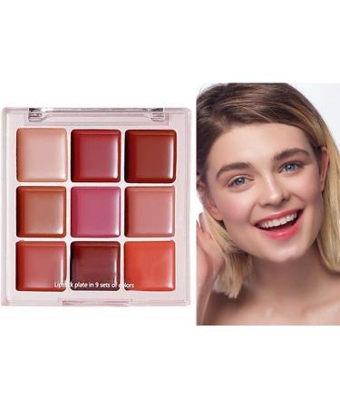  Luckxing Lip Gloss Palette - 9 Colors Glossy Lip Makeup | Matte Finish Waterproof Moisturizing Non-Sticky for Special Occasions or Everyday Wear for Young Girls - Buy Online on GoSupps.com