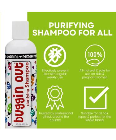 Buggin Out Clarifying Shampoo 16 oz | Deep Cleaning Detox for Lice & Hair Build-Up | Safe for Kids & Adults - Buy Online on GoSupps.com