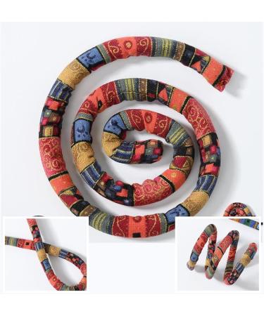 Spiral Hair Ties Ponytail Holder Bendable Hair Ties For Long Braids Elastic Hair Ties Curly Hair Accessories Dreadlock Accessories For Men And Women (Red) style1 - Buy Online on GoSupps.com