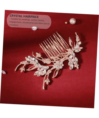 Ipetboom 1 PC Comb Rhinestone Flower Bridesmaid Branches and Leaves Alloy - Buy Online on GoSupps.com
