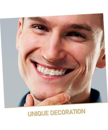  MOTHNUR Hip-hop gold plated six-teeth water drop braces Gold teeth accessories Teeth accessories Comfortable teeth grills teardrop teeth caps lower grill cap copper Golden - Buy Online on GoSupps.com