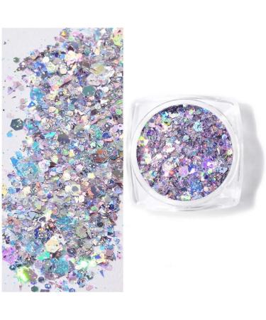 8 Colors Glitter Powder for Nails | Festival Makeup & Nail Art Craft Set - DIY Face Decoration & Masquerade Glitter - Buy Online on GoSupps.com