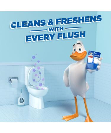 Duck Rim Block Toilet Cleaner & Holder 36g - Long-lasting Hygienic Freshness | Aqua Blue - Buy Online on GoSupps.com