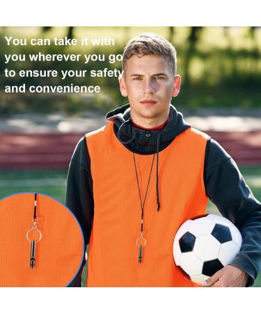 Aluminum Alloy Sport Pipe & 21 Emergency Whistles with Key Rings - Perfect for Sports Hiking Camping & Referees - Buy Online on GoSupps.com