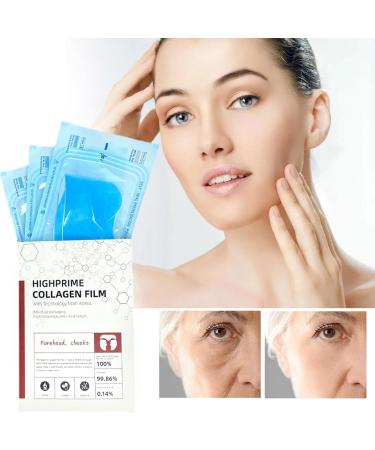 Pure Collagens Films Forehead Wrinkles Patches Melting Skincare Soluble Collagens Film Collagens Face Maskes Hydrolyzed Collagens Skin Protection for Firm Skin Prevents Fine Lines - Buy Online on GoSupps.com