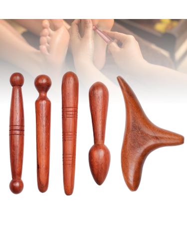 Massage wood trigger point massager 4 pieces of trigger point massage tab made of wood trigger point massage device foot trigger point massage for shoulder back leg relaxation pain relief