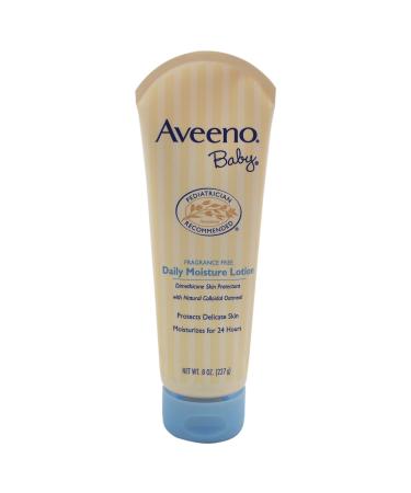 Aveeno Baby Daily Moisture Lotion Fragrance Free 8-Ounce Tubes (Pack of 6) 8 Ounce (Pack of 6)