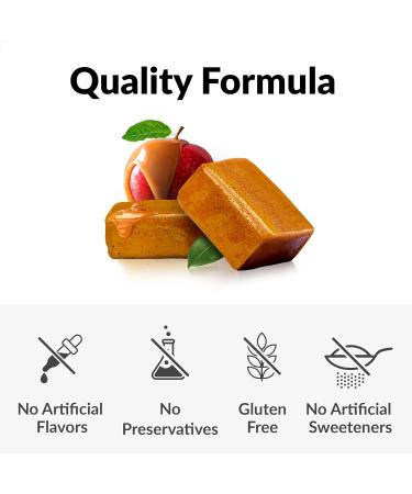 Force Factor Organic Apple Cider Vinegar Soft Chews - Digestion & Metabolism Support - Gluten-Free & Vegan - Caramel Apple Flavor - 30 Chews - Buy Online on GoSupps.com