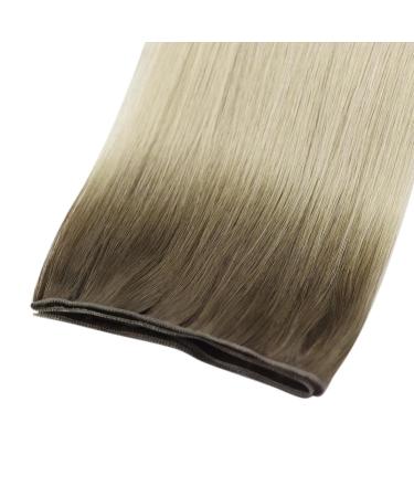 Youngsee Virgin Weft Extensions | Real Hair Balayage Ombre | 45cm Genius Weft for Weaving | #9A/10/800 | 25g Brown to Blonde - Buy Online on GoSupps.com