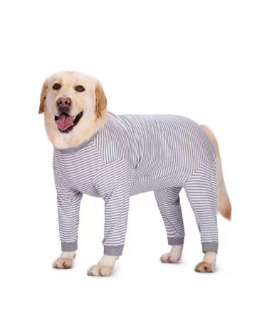 YeaPeeto one-divider for dogs for relaxation for large and medium-sized dogs pajamas full body for hair loss allergies anti-licks wound protection cone alternative (6xl gray) 6xl gray - Buy Online on GoSupps.com
