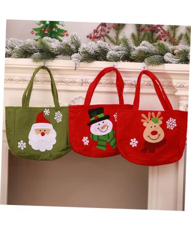 Abaodam 2pcs Claus Cloth Cookies Tote Delicate Christmas Santa Pouches Bags Aging Portable Elk Candy - Buy Online on GoSupps.com