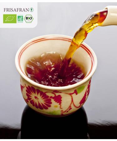 FRISAFRAN | Th Oolong nergisant Bio 15Un | 30g | Purifiant | Rajeunissant | Th Oolong bleu authentique | th oolong | Infusion de plantes Oolong | naturel | antioxydant et drainant | d purative Ooleng 15 pyramides biod gradables - Buy Online on GoSupps.com