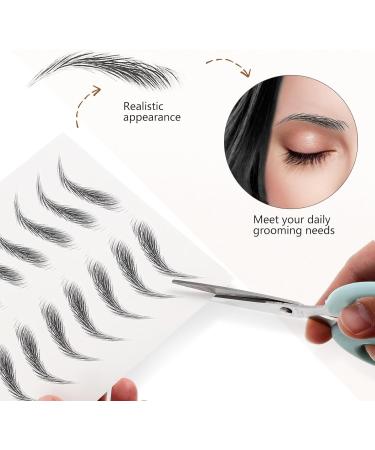 6 feuilles Autocollants Sourcils R alistes Faux Tatouage Sourcils Pr form s Transfert Maquillage Sym trique pour Femmes Longue Tenue - Buy Online on GoSupps.com