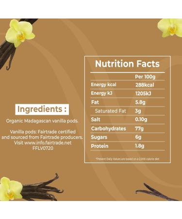 Vanillabazaar Organic & Fairtrade Madagascan Grade A Vanilla Pods - 20 Bourbon Premium Beans in Resealable Tube for Chefs & Baking - 4x5 Pod Tubes - Buy Online on GoSupps.com
