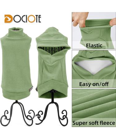 Docio Dog Sweater - Soft & Warm T-Shirt for Small Dogs & Cats | Spring Clothes Coat | Green (1 Pack) - Buy Online on GoSupps.com