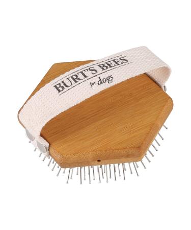 Burt's Bees for Pets Palm Detangling Brush - All Natural Bamboo Dog Brush with Adjustable Strap | Best Dog Grooming Tool - Buy Online on GoSupps.com