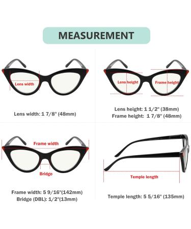 Buy Eyekepper 4-Pack Cat-Eye Progressive Multifocus Reading Glasses | Blue Light Blocking | No Line Multifocal Readers for Women | 1.5x Mix Colors - International Shipping Available - Buy Online on GoSupps.com