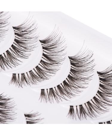 Wleec Beauty Demi Wispies Eyelash Pack - Handmade Natural False Lashes (10 Pairs) | 120 Demi Wispies - Buy Online on GoSupps.com