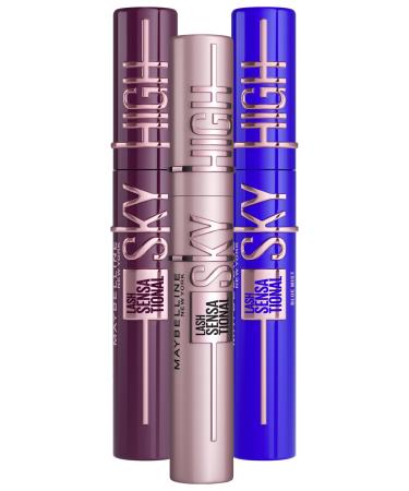 Maybelline Maybelline New York Lash Sensational Sky High Mascara in black blue and burgundy for long lashes black and burgundy mist blue 3 x 7.2 ml