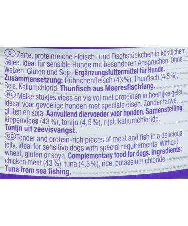 Gimdog Pure Delight Chicken & Tuna Dog Snacks - Protein-Rich Tender Meat in Jelly - 12 Pack (85g Each) - Ideal International Shipping - Buy Online on GoSupps.com