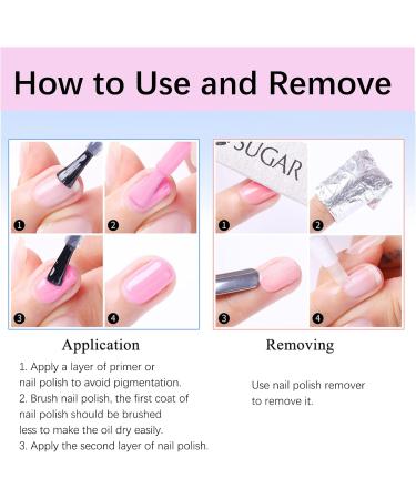 Pink Nail Polish - Quick Drying Long-Lasting Nail Varnish - Color Changing Temperature Control Nail Polish Home Nail Art Design - Without Use UV Lamp 7ml (W09) - Buy Online on GoSupps.com