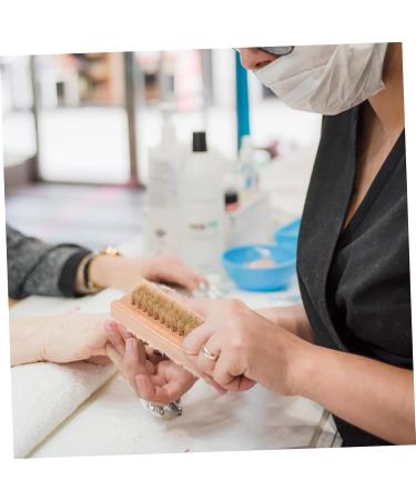 minkissy 1pc Nail Dust Brush Cleaning Tools Pedicure Tools Bristle Nail Brush Wood Bristle Nail Manicure Pedicure Scrubber Wooden Bristle Nail Fingernail Tool - Buy Online on GoSupps.com