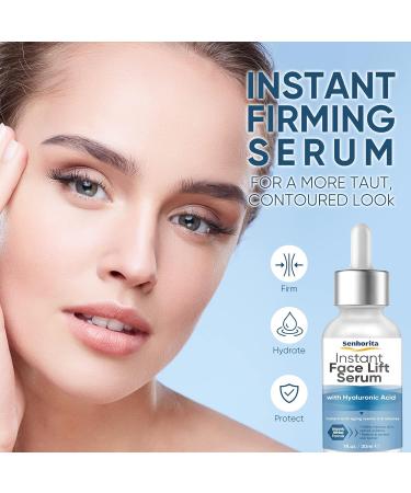 Instant Face Lift Serum | Tightening & Smoothing Solution for Fine Lines Wrinkles & Sagging Skin | Fast-Acting Beauty Solution - Buy Online on GoSupps.com