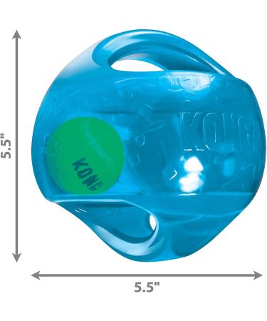 KONG Jumbler Ball: Interactive Fetch Dog Toy with Tennis Ball - Medium/Large Dogs (Assorted Colors) - Buy Online on GoSupps.com