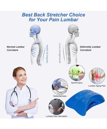 ZIUTPDAX Lumbar Support Pillow 2 Pack - Back Support & Traction for Spine Relief - Blue - Buy Online on GoSupps.com