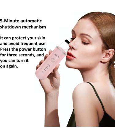 GUGUG Skin Scrubber Face Spatula - Blackhead Remover and Pore Cleaner for Facial Deep Cleansing - 4 Modes Skin Care Tool with Comedones Extractor in Pink - Buy Online on GoSupps.com