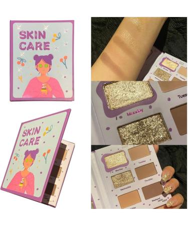 Eye Shadow for Girls Take Notes Eye & Cheek Notebook Tea Earth Color Eye Shadow Makeup Cosmetics (B) - Buy Online on GoSupps.com