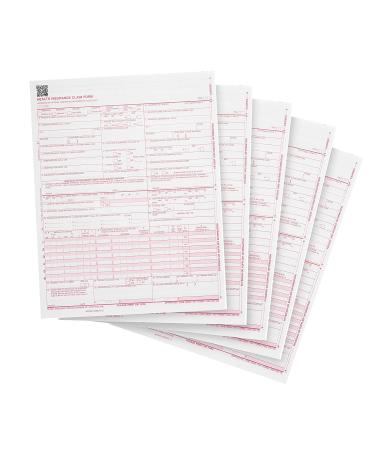 CMS 1500 Claim FormsNew HCFA (Version 02/12) - Health Insurance Laser Cut Sheet - 500 Sheets