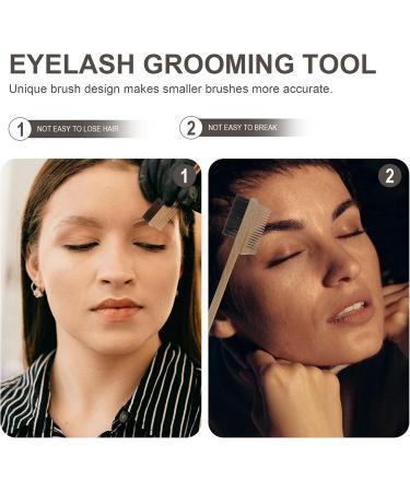 1pc Bamboo Double Eyebrow Brush Beauty Double Head Eyebrow Brush Eyelash Multitools Eyebrow Portable Eye Brush Lash Toothbrush Type Wood Bamboo Travel Shaper - Buy Online on GoSupps.com